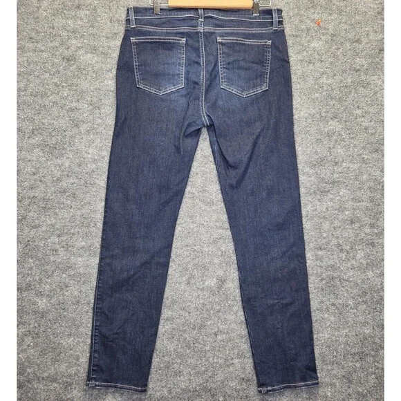 Lucky Brand Jeans Womens 12/31 Blue Dark Wash Skinny Stretch Denim Zip Fly - Picture 5 of 11